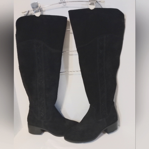Vince Camuto Shoes - Vince Camuto Black Knee-High Womens Boots Leather Sz. 9 New with Tags Wide Calf